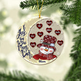I Love You To The Moon - Gift for grandma, grandpa, mom, dad - Personalized Ornament