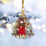 Just A Girl Who Loves Books - Personalized Book Transparent Ornament