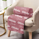 Custom Name Pattern - Personalized Daughter Blanket