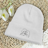 Custom Photo - Personalized Grandma Embroidered Beanie