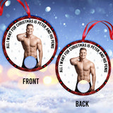All I Want For Christmas - Personalized Couple Ornament