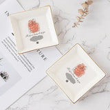 Romantic Couple Song Sound Wave Line Art - Personalized Husband And Wife Jewelry Dish