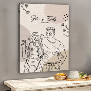 Every Love Story Is Beautiful - Personalized Couple Canvas And Poster
