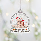 If You Jingle My Bells - Personalized Couple Layers Mix Ornament