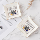 Whenever You Touch This Heart - Gift for mom, grandma, grandpa, daughter, son, granddaughter, grandson, wife, husband, dad, aunt, uncle, sister, brother - Personalized Jewelry Dish