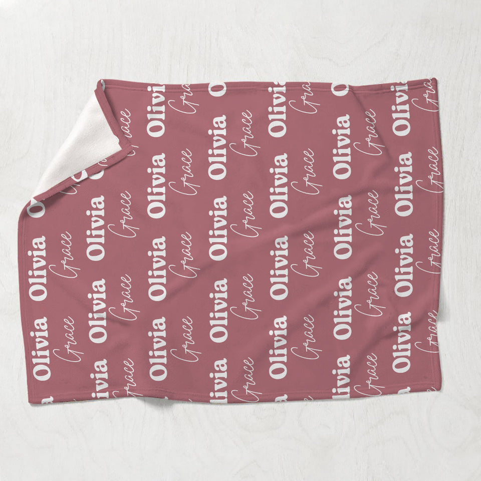 Custom Name Pattern - Personalized granddaughter Blanket