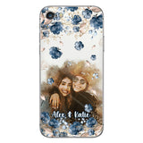 Bestie Matching Phone Case - Personalized Bestie Clear Phone Case