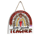 Santa's Favorite Teacher - Personalized Teacher Wood Sign