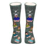 Best Dad By Par - Golf gift for dad, him, boyfriend, husband, grandpa - Personalized Socks