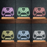 Gaming Room - Personalized Video Game Shaped Plaque Light Base