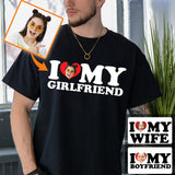 I Love My Hot Girlfriend/ Boyfriend/ Wife/ Husband - Personalized Couple T-shirt And Hoodie