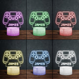 Gaming Room - Personalized Video Game Shaped Plaque Light Base