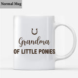 Daddy's Little Ponies - Horse gift for dad,grandpa, husband, him - Personalized Mug