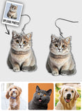 Personalized Photo Earrings - Gift for cat lovers, cat lover, dog lover - Personalized Earrings
