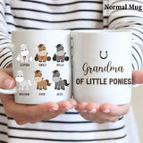 Daddy's Little Ponies - Horse gift for dad,grandpa, husband, him - Personalized Mug