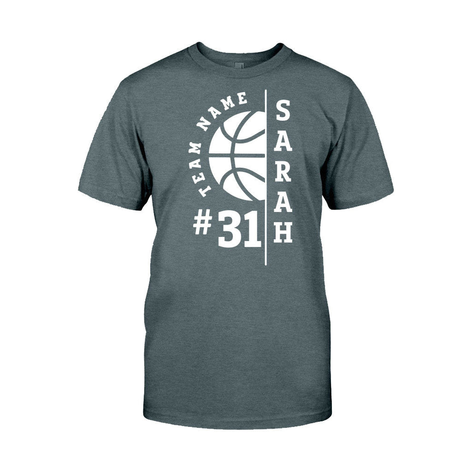 Love Basketball - Personalized Basketball T-shirt And Hoodie