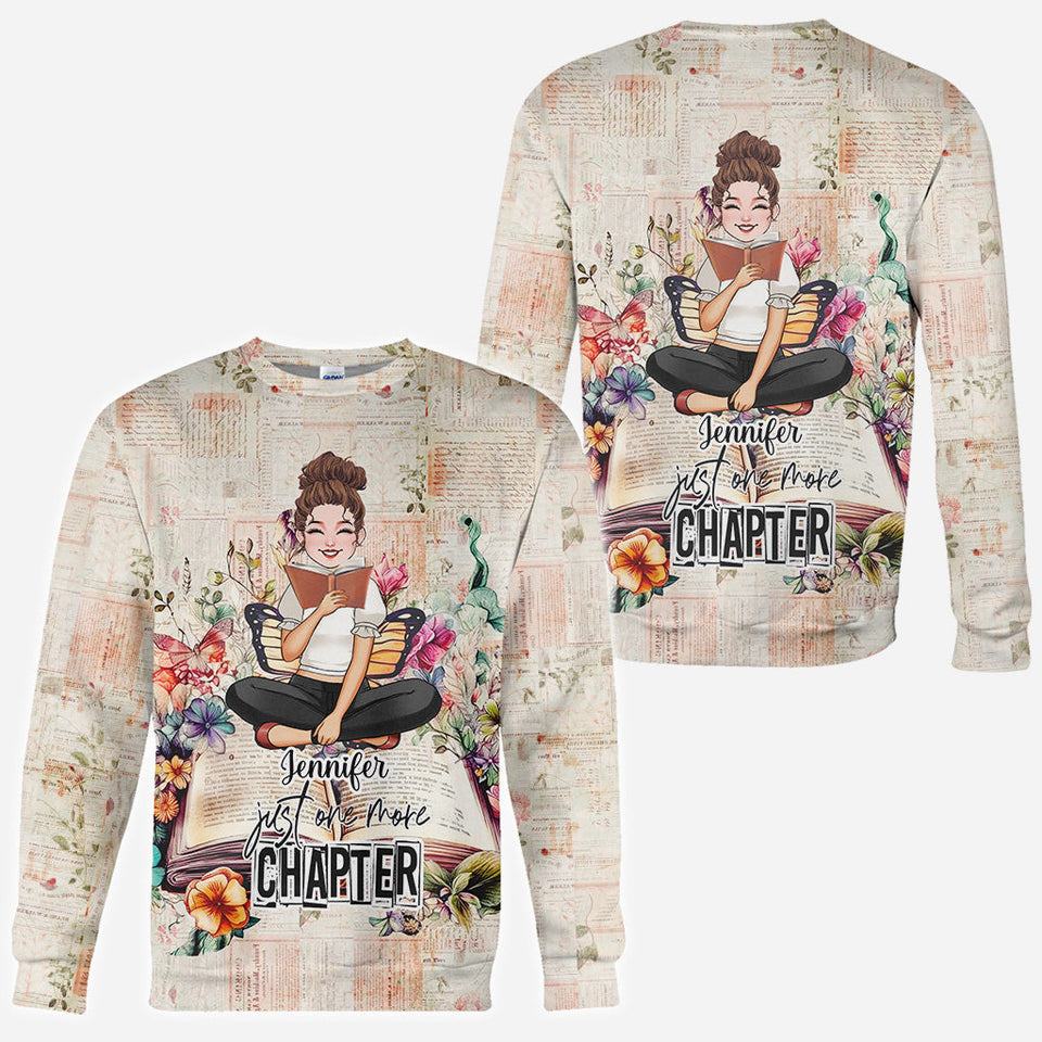 Just One More Chapter - Personalized Book All Over Shirt