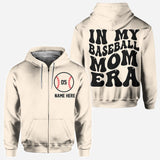 In My Baseball Mom Era - Personalized Baseball All Over Shirt