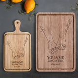 You & Me We Got This - Personalized Couple Cutting Board
