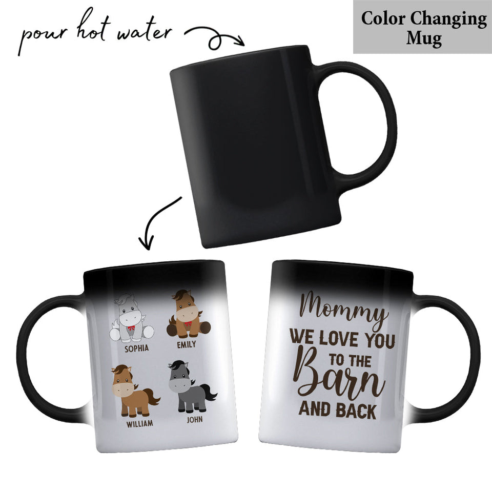 Daddy's Little Ponies - Horse gift for dad,grandpa, husband, him - Personalized Mug
