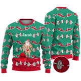 Gains - Personalized Fitness Ugly Sweater