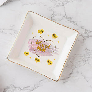 Blessed Grandma - Gift for mom, grandma - Personalized Jewelry Dish