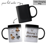 Daddy's Little Ponies - Horse gift for dad,grandpa, husband, him - Personalized Mug