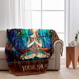 Namaste Green - Personalized Yoga Blanket