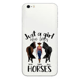 Just A Girl Who Loves Horses - Personalized Horse Clear Phone Case