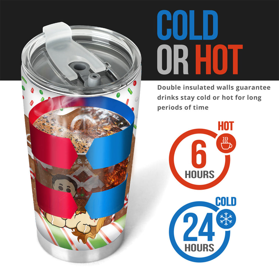 All I Want For Christmas - Personalized Couple Tumbler
