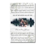 All Of Me Loves All Of You - Personalized Husband And Wife Canvas And Poster