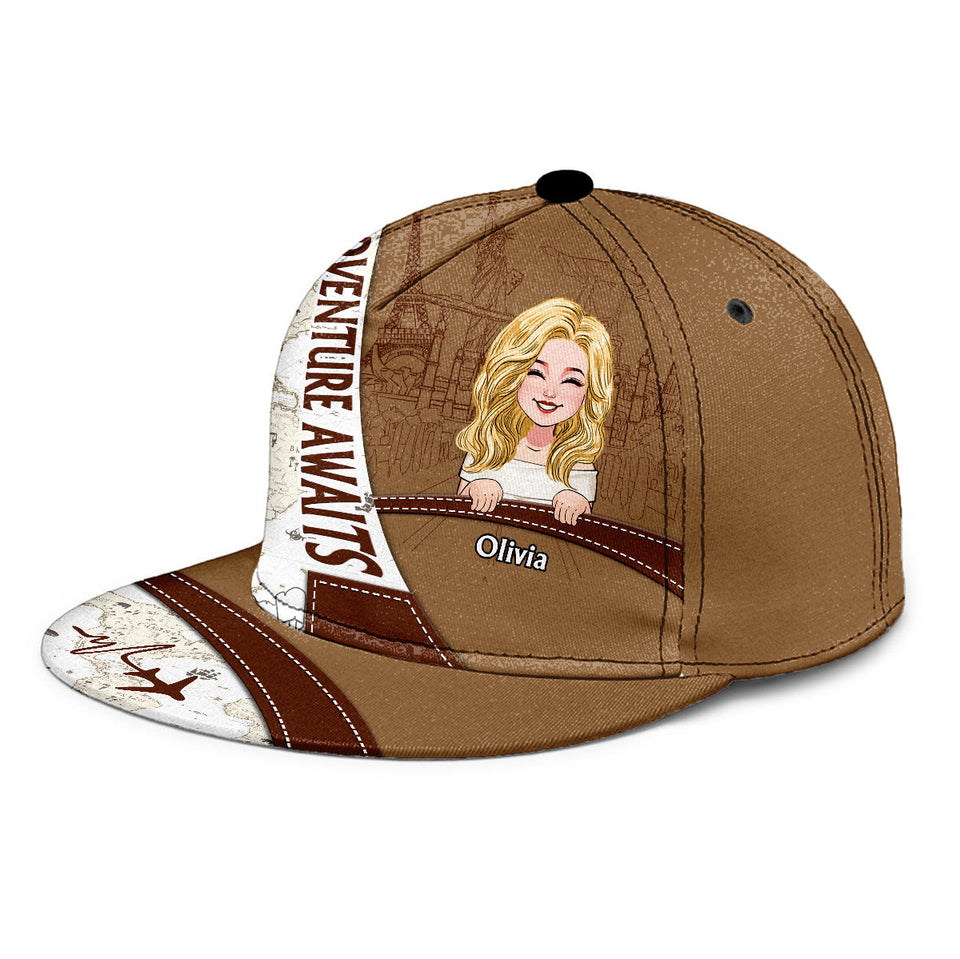 Adventure Awaits - Personalized Travelling Snapback
