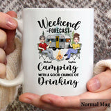Weekend Forecast - Personalized Camping Mug
