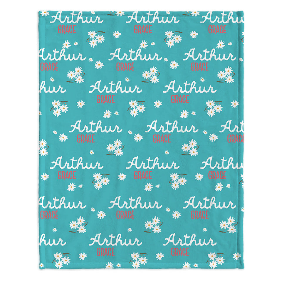 Daisy Custom Name - Personalized Kid Blanket