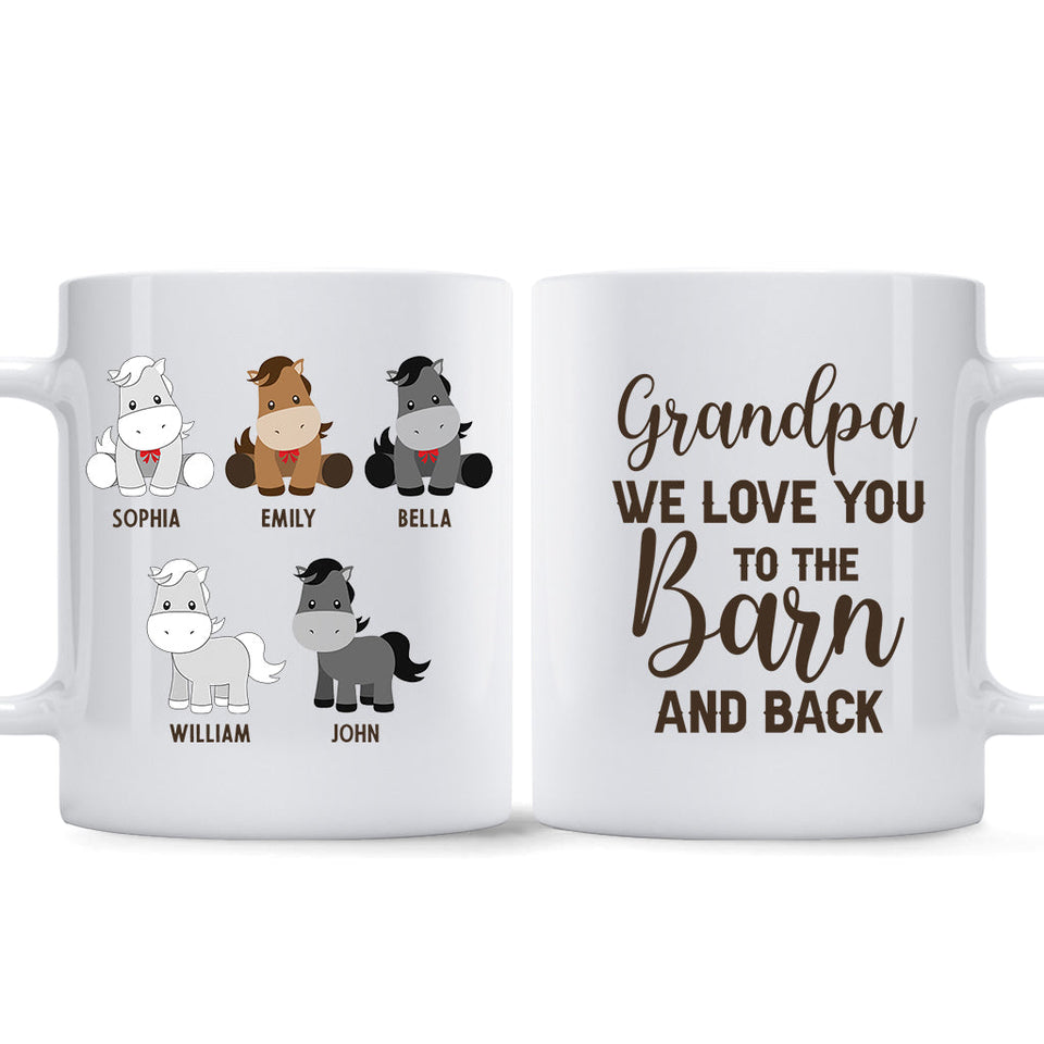 Daddy's Little Ponies - Horse gift for dad,grandpa, husband, him - Personalized Mug