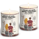 Couples Who Game Together Stay Together - Personalized Video Game Candle With Wooden Lid