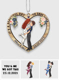 It’s A Beautiful Day To Save Lives - Personalized Couple Car Ornament