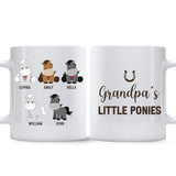 Daddy's Little Ponies - Horse gift for dad,grandpa, husband, him - Personalized Mug