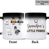 Daddy's Little Ponies - Horse gift for dad,grandpa, husband, him - Personalized Mug