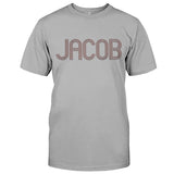 Custom Name - Personalized Couple Embroidered T-shirt