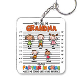Partner In Crime - Gift for grandpa, grandma, mom, dad, uncle, aunt, brother, sister - Personalized Keychain