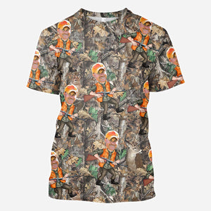 Photo Inserted Hunter - Personalized Hunting All Over Shirt