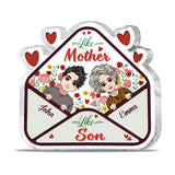 Like Mother - Gift for mom, daughter, son - Personalized Custom Shaped Acrylic Plaque
