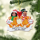 Perfectly Cut Out For Each Other - Personalized Couple Ornament