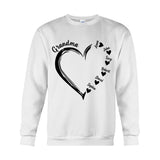 Grandma Heart - Personalized Grandma T-shirt And Hoodie