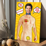 The Man The Myth The Legend - Personalized Husband And Wife Canvas And Poster