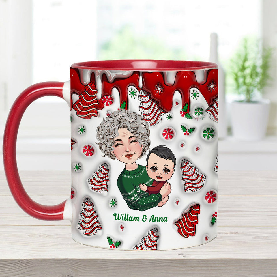 Best Grandma Ever - Gift for grandma - Personalized Accent Mug