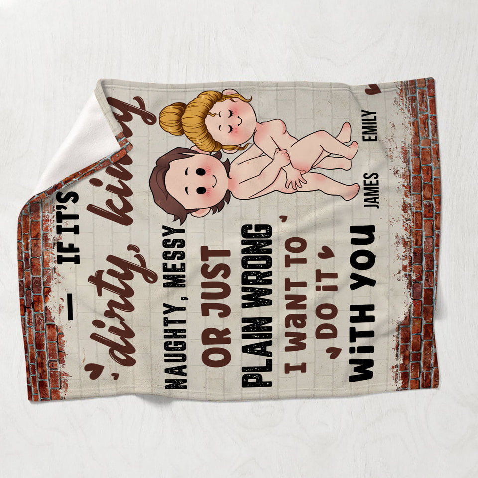 Partner In Crime - Personalized Couple Blanket