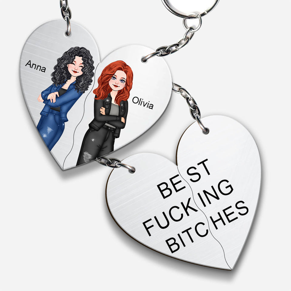 Funny Keychain For Best Friends - Gift for friend - Personalized Keychain