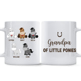 Daddy's Little Ponies - Horse gift for dad,grandpa, husband, him - Personalized Mug